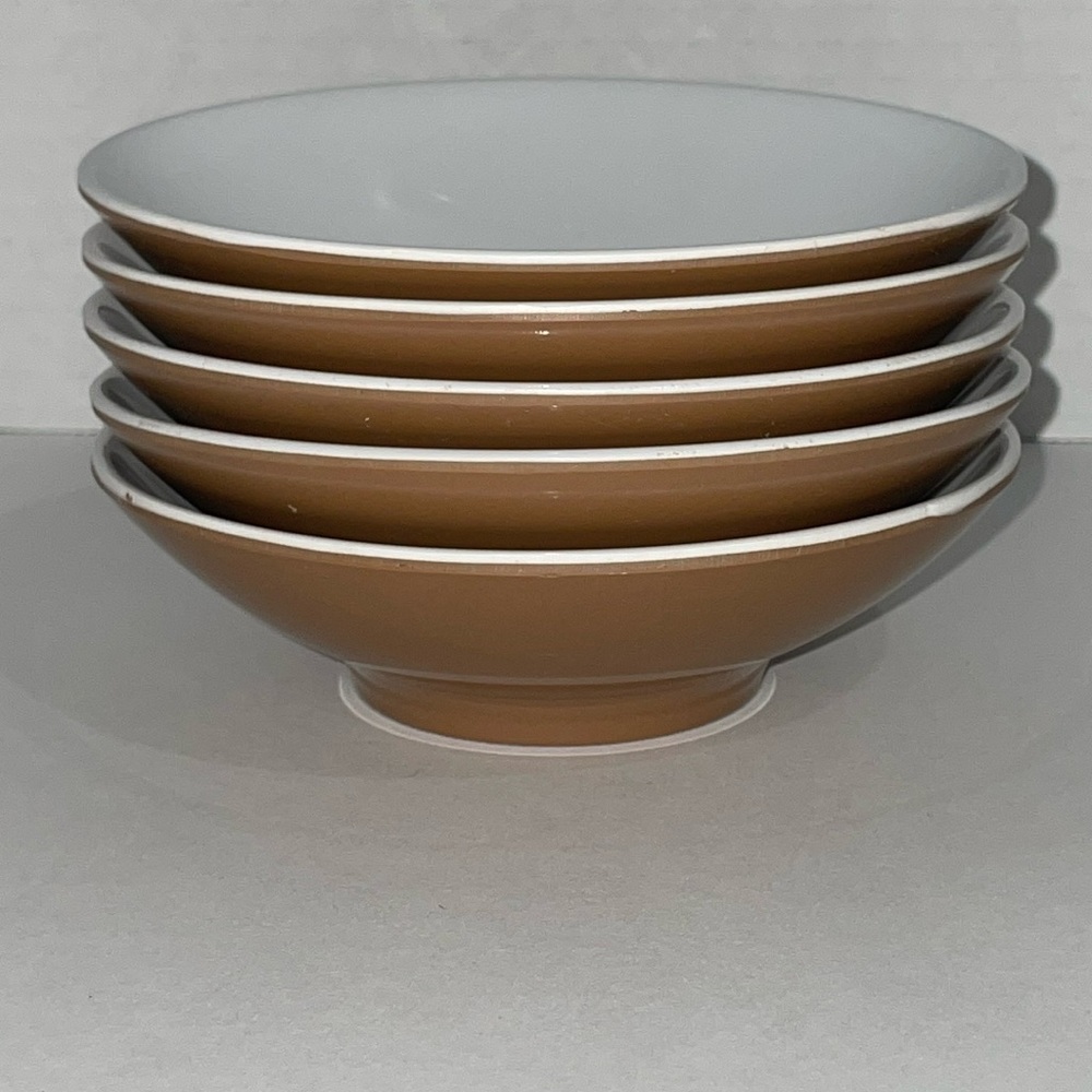 Vintage Melmac Maplex Toronto Canada Melamine Berry Bowls Set X5